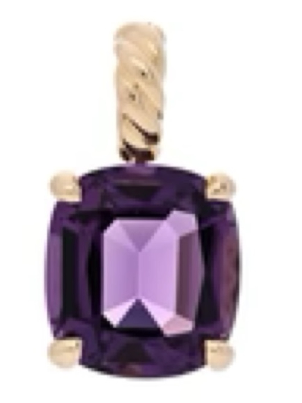 David Yurman 18K Yellow Gold Marbella
Amethyst Pendant | 12mm Faceted Purple
Ame - Picture 3 of 14